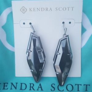 Kendra Scott Bexley Hematite Rhodium Earrings